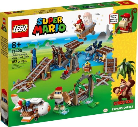 LEGO SUPER MARIO 71425 ZESTAW ROZSZERZAJĄCY - PRZEJAŻDŻKA WAGONIKIEM DIDDY KONGA