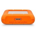 LaCie Rugged Mini zewnętrzny dysk twarde 2 TB 5400 RPM Micro-USB B 3.2 Gen 1 (3.1 Gen 1) Pomarańczowy, Srebrny