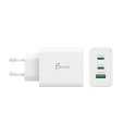 Ładowarka sieciowa j5create 65W GaN USB-C 3-Port Charger - EU (2xUSB-C 1xUSB3.0; kolor biały) JUP3365E-EN