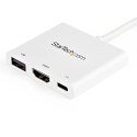 StarTech.com CDP2HDUACPW stacja dokująca Przewodowa USB 3.2 Gen 1 (3.1 Gen 1) Type-C Biały