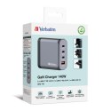 Verbatim GaN charger 140W, 1x USB-A, 3x USB-C