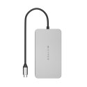 HYPER Dual 4K HDMI 10-in-1 USB-C Hub For M1/M2 MacBooks USB Type-C 104 Mbit/s Srebrny