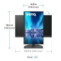 BenQ SW242Q monitor komputerowy 61,2 cm (24.1") 2560 x 1600 px WQXGA LED Czarny