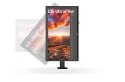 LG UltraFine Ergo LED display 68,6 cm (27") 3840 x 2160 px 4K Ultra HD Czarny