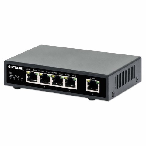 INTELLINET SWITCH GIGABIT 4X RJ45 POE+, 1X RJ45 GI