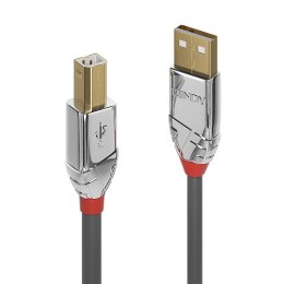 Lindy 36644 kabel USB USB 2.0 5 m USB A USB B Szary