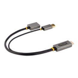 StarTech.com 128-HDMI-DISPLAYPORT adapter kablowy 0,3 m HDMI Typu A (Standard) Czarny, Szary