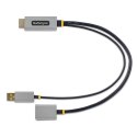 StarTech.com 128-HDMI-DISPLAYPORT adapter kablowy 0,3 m HDMI Typu A (Standard) Czarny, Szary