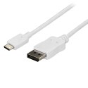 StarTech.com CDP2DPMM6W adapter kablowy 1,8 m USB Type-C DisplayPort Biały