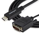 StarTech.com CDP2DVIMM1MB adapter kablowy 1 m USB Type-C DVI-D Czarny