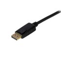 StarTech.com DP2VGAMM15B adapter kablowy 4,6 m DisplayPort VGA (D-Sub) Czarny