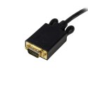 StarTech.com DP2VGAMM6B adapter kablowy 1,8 m DisplayPort VGA (D-Sub) Czarny