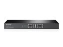 TP-Link TL-SF1016 łącza sieciowe Nie zarządzany Fast Ethernet (10/100) 1U Czarny