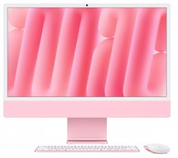 IMac 24 cale: M4 8/8, 16GB, 256GB SSD - Różowy