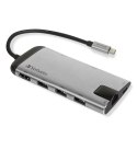 Verbatim 49142 stacja dokująca USB 3.2 Gen 1 (3.1 Gen 1) Type-C Czarny, Srebrny