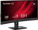 Viewsonic VG3456C monitor komputerowy 86,4 cm (34") 3440 x 1440 px UltraWide Quad HD LED Czarny