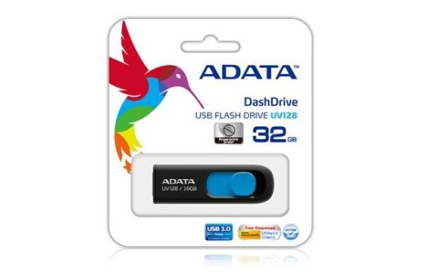 ADATA DashDrive UV128 128GB USB3.0 Black-Blue