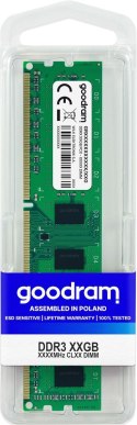 Pamięć GoodRam PC1333 GR1333D364L9S/4G (DDR3 DIMM; 1 x 4 GB; 1333 MHz; CL9)