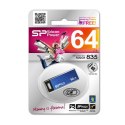 Pendrive Silicon Power Touch-835 64GB USB 2.0 Niebieski