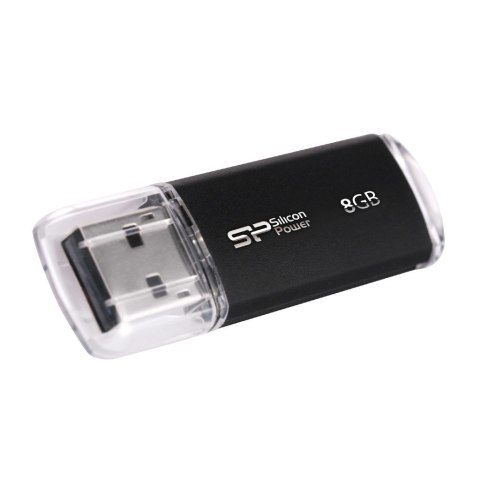 Pendrive Silicon Power Ultima II M01 8GB USB 2.0 kolor czarny ALU (SP008GBUF2M01V1K)