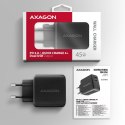 Axagon ACU-PQ45 QC 3.0, 4.0/AFC/FCP/PPS/PD, 45W, schwarz - Netzladegerät mit USB-A und USB-C Schnittstelle Telefon komórkowy, Sm