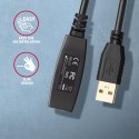 Axagon ADR-215 USB 2.0 A-M -> A-F active extension/repeater cable 15m - Kabel - Digital/Daten kabel USB USB A Czarny