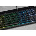 Corsair K55 RGB PRO klawiatura Gaming USB QWERTZ Niemiecki Czarny