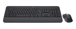 Logitech Signature MK650 Combo For Business klawiatura Dołączona myszka Biuro Bluetooth QWERTY Amerykański międzynarodowy Grafit