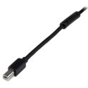 StarTech.com USB2HAB65AC kabel USB USB 2.0 20 m USB A USB B Czarny