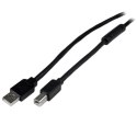 StarTech.com USB2HAB65AC kabel USB USB 2.0 20 m USB A USB B Czarny