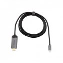 Verbatim 49144 adapter kablowy 1,5 m USB Type-C HDMI Czarny, Srebrny