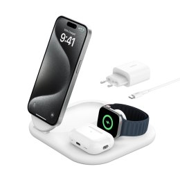 Belkin BoostCharge Słuchawki, Smartfon, Smartwatch Biały USB Bezprzewodowe ładowanie Szybkie ładowanie Wewnętrzna