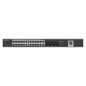 REYEE SWITCH ZARZĄDZALNY 24 PORTY 1GBIT + 4 PORTY UPLINK SFP 1GBIT | 24 PORTY POE/POE+ (370W MAX) | L2 | RACK