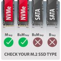 EEM2-20G Obudowa zewnętrzna aluminiowa USB-C 3.2 Gen 2 M.2 NVMe SSD 20Gbps