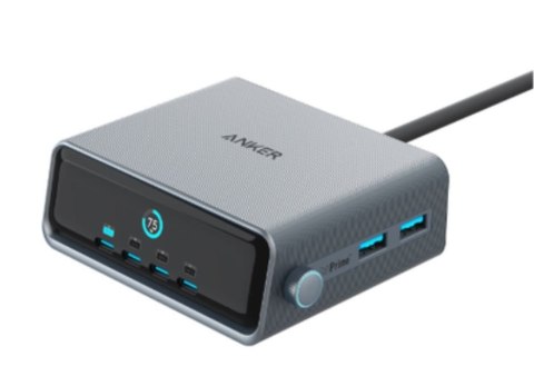 Ładowarka Prime 250W 4xUSB-C 2xUSB-A Czarna