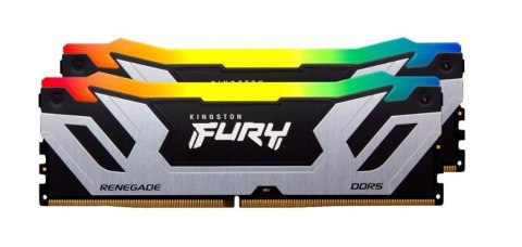 Pamięć DDR5 Fury Renegade Silver RGB 48GB(2*24GB)/8400 CL40