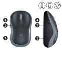 Mysz Logitech 910-002238 (optyczna; 1000 DPI; kolor szary)