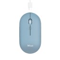 Mysz TRUST PUCK WIRELESS RECHARGEABLE BLU