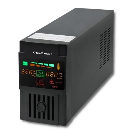 Zasilacz UPS Qoltec Monolith 53952 (TWR; 800VA)