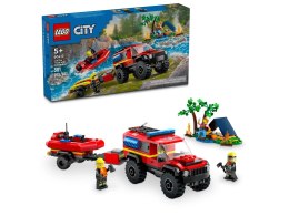 LEGO City 60412 Terenowy wóz strażacki z łodzią ratunkową