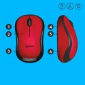 Mysz Logitech M220 910-004880 (optyczna; 1000 DPI; kolor czerwony)