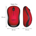 Mysz Logitech M220 910-004880 (optyczna; 1000 DPI; kolor czerwony)