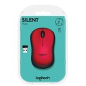 Mysz Logitech M220 910-004880 (optyczna; 1000 DPI; kolor czerwony)