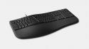 Klawiatura Microsoft MS Ergonomic Przewodowa Czarna US (LXM-00013)