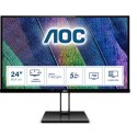 Monitor AOC 24V2Q (23,8"; IPS/PLS; FullHD 1920x1080; DisplayPort, HDMI; kolor czarny)