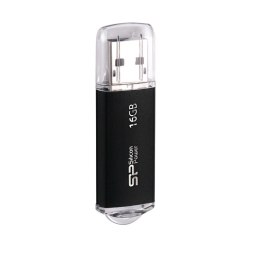 Pendrive Silicon Power Ultima II M01 16GB USB 2.0 kolor czarny ALU (SP016GBUF2M01V1K)