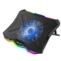 VAKOSS PODSTAWA CHŁODZĄCA POD NOTEBOOK RGB, REGULACJA PRĘDKOŚCI LF-5846