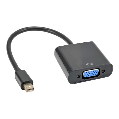 Adapter Akyga AK-AD-39 (Mini DisplayPort M - D-Sub (VGA) F; 0,15m; kolor czarny)