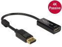 Adapter DELOCK 62609 (DisplayPort M - HDMI F; kolor czarny)