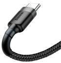 BASEUS CABLE USB DO USB-C CAFULE 3A 0.5M, SZARY